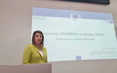 Promotion of ERASMUS+ programmes: EPALE and eTwinning held at the University of Mostar