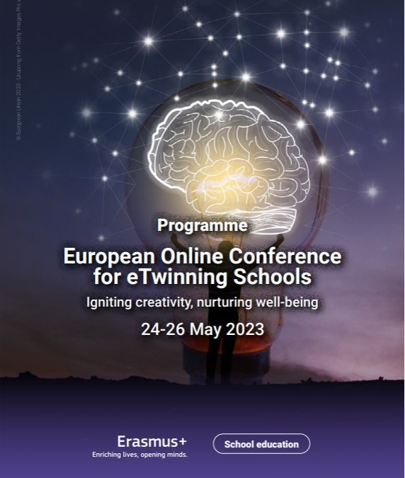 Evropska online konferencija za eTwinning škole 2023: Ulaganje u dobrobit i kreativnost u školi kao pedagoško dobro