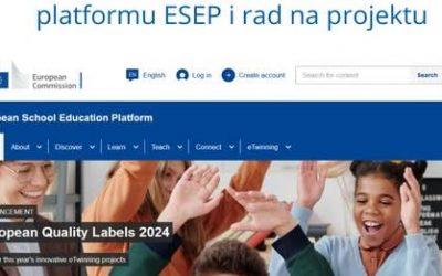 „Postavljanje materijala na ESEP platformu i rad na projektu“